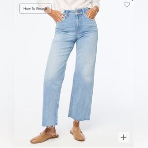 J Crew wide leg crop jean